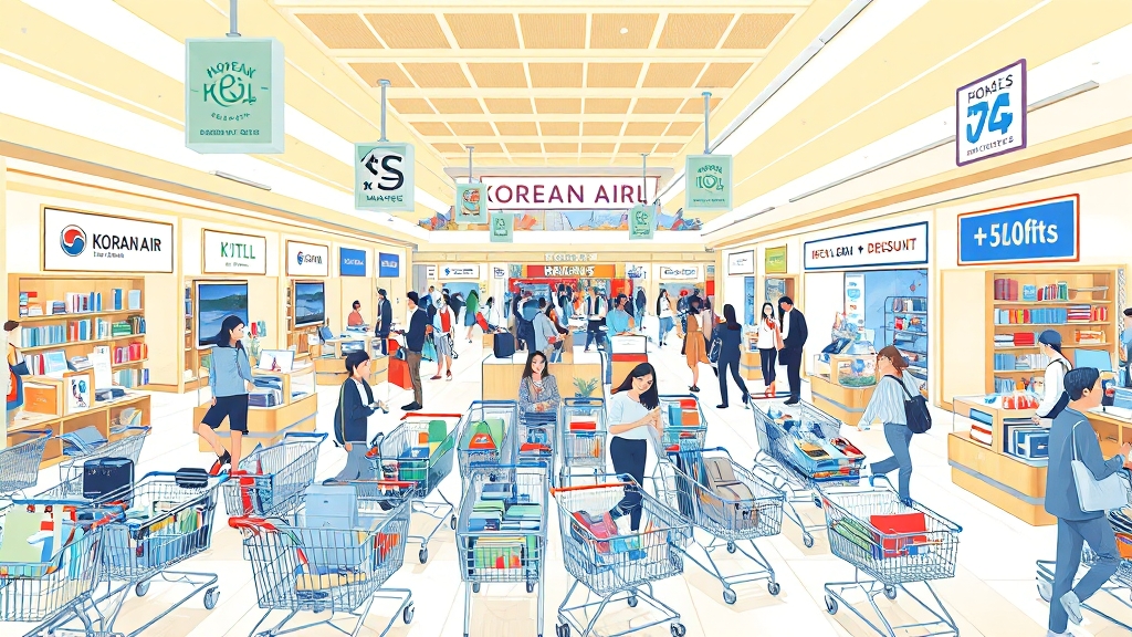 대한항공 마일리지몰 활용법 (illustration 스타일)