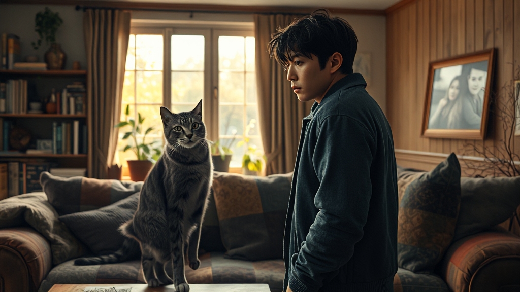 출연진 정보: 윤두준, 김슬기 (realistic 스타일)