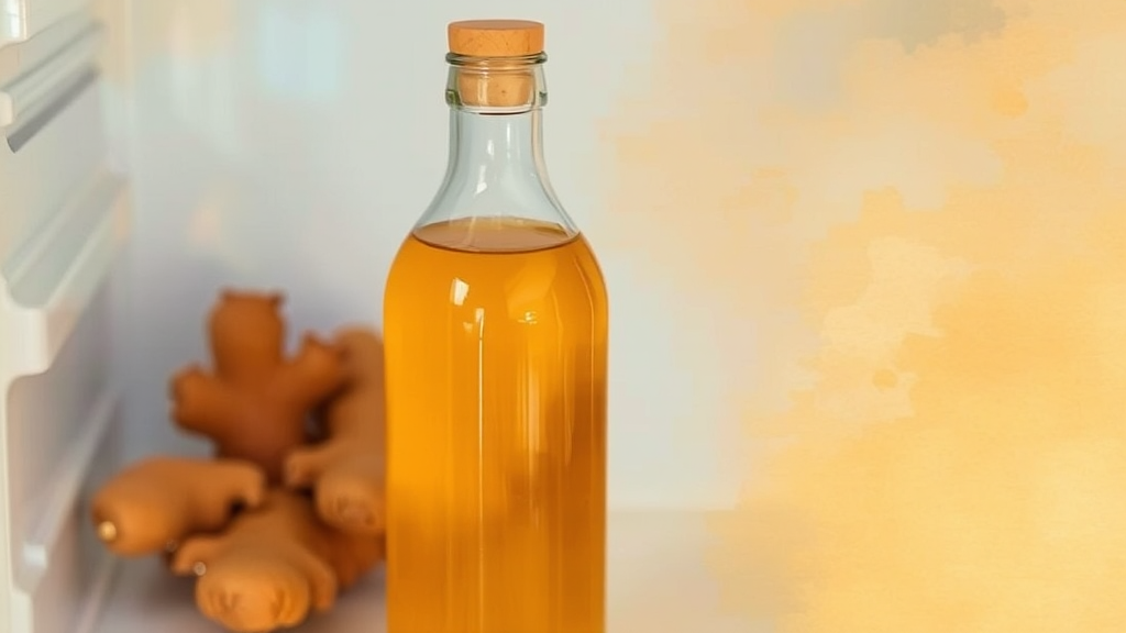 생강청, 똑똑하게 보관하는 법! (watercolor 스타일)