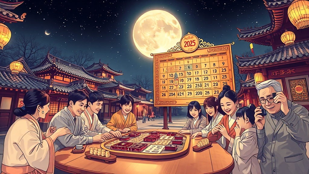 2025년 추석, 며칠 쉴까? (illustration 스타일)