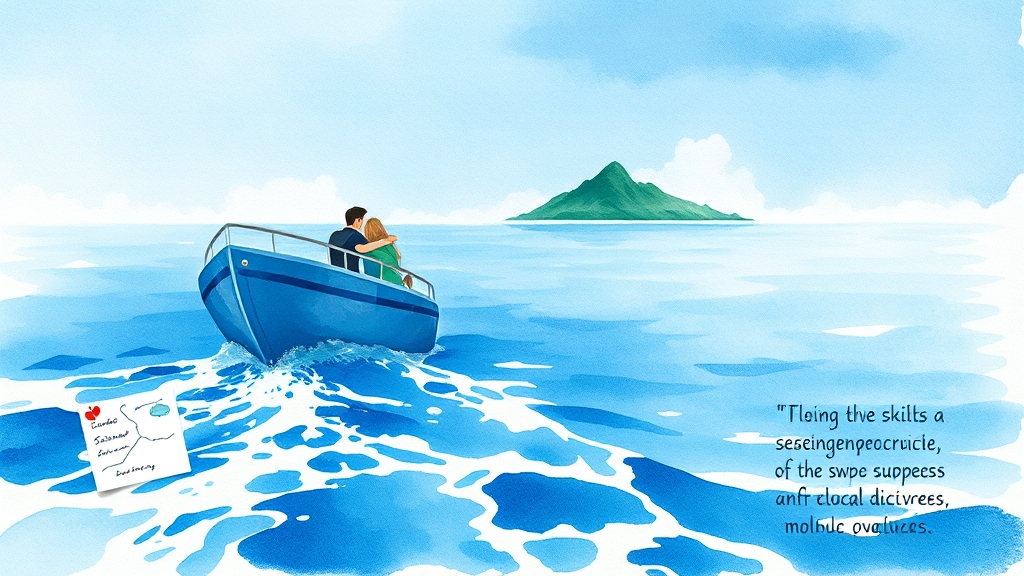 울릉도 크루즈 여행 꿀팁 대방출 (watercolor 스타일)
