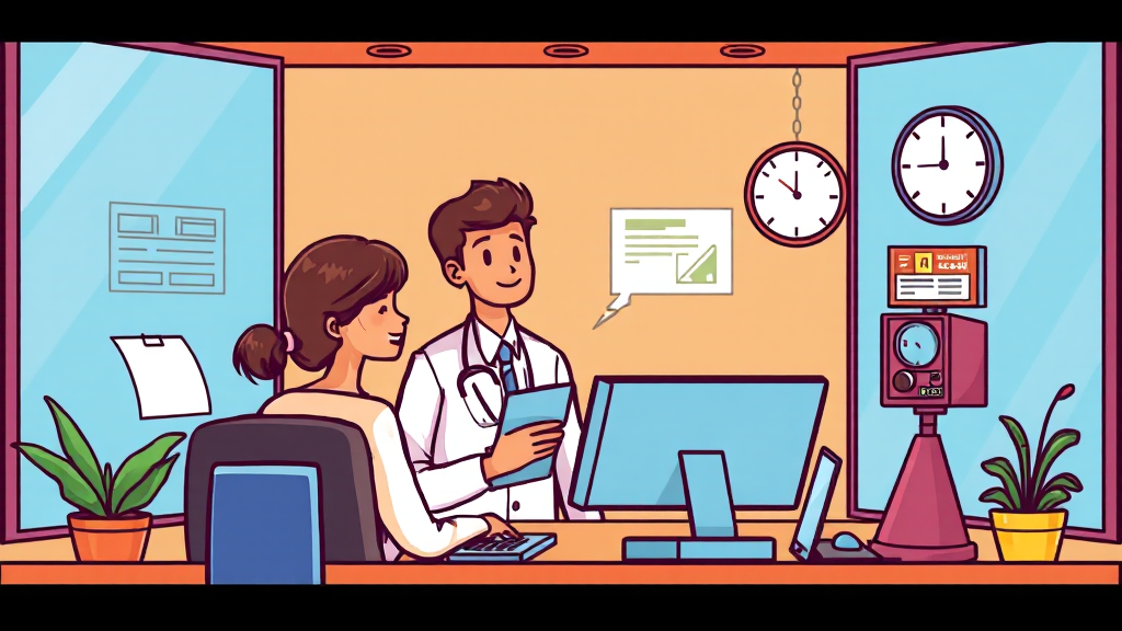 고객센터 운영시간 (cartoon 스타일)