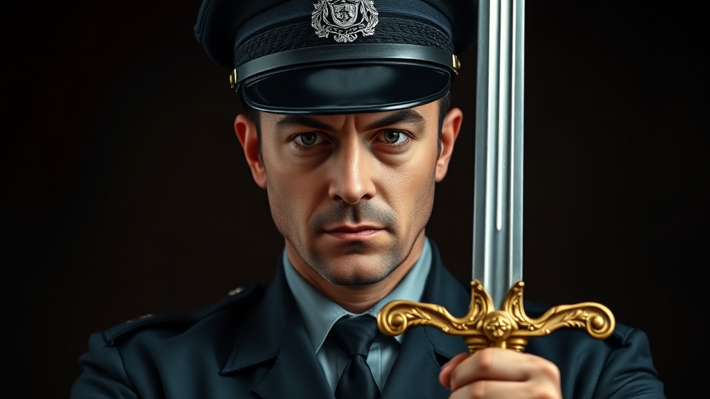 특사경의 역할과 권한 (realistic 스타일)