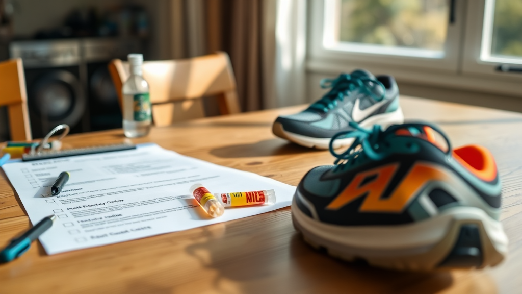 대회 전날: 꼼꼼한 체크리스트 (realistic 스타일)