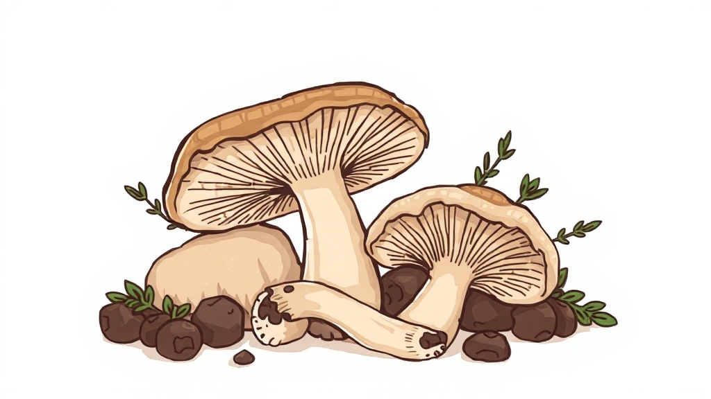 송화버섯, 어떤 버섯일까? (illustration 스타일)