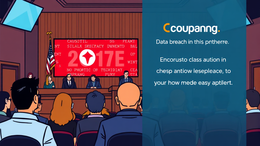 쿠팡 집단소송 참여 방법 (illustration 스타일)