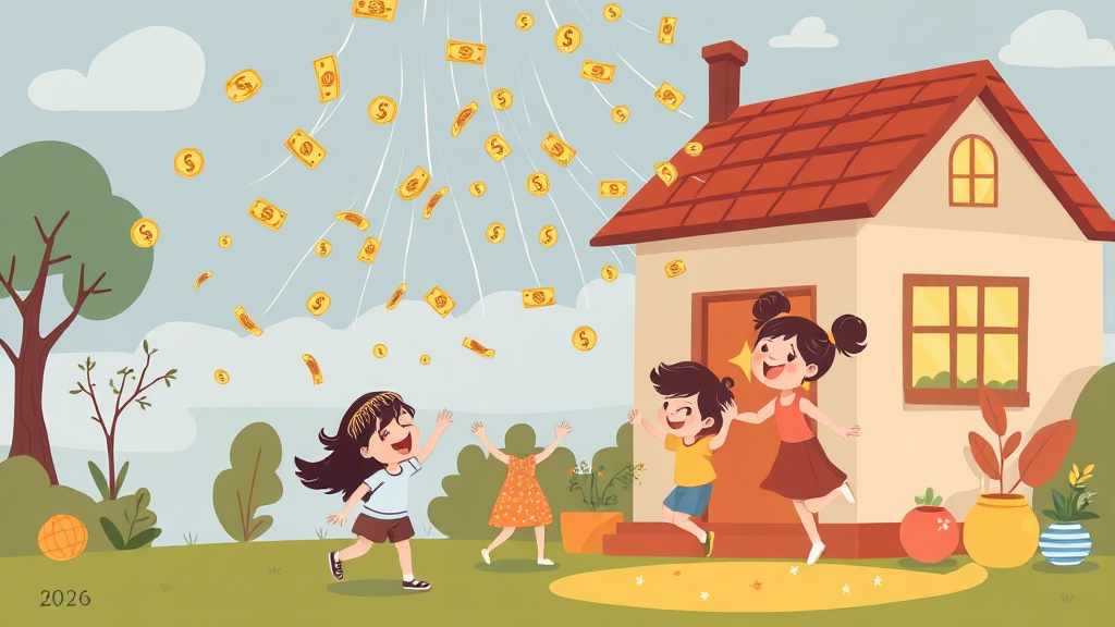 자녀 관련 세액공제, 2026년 혜택 확대 (illustration 스타일)