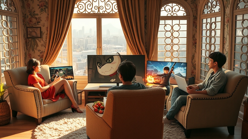 여름방학 웹툰 정주행 가이드: 완결 웹툰부터 심장 쫄깃한 연재 웹툰까지! (realistic 스타일)