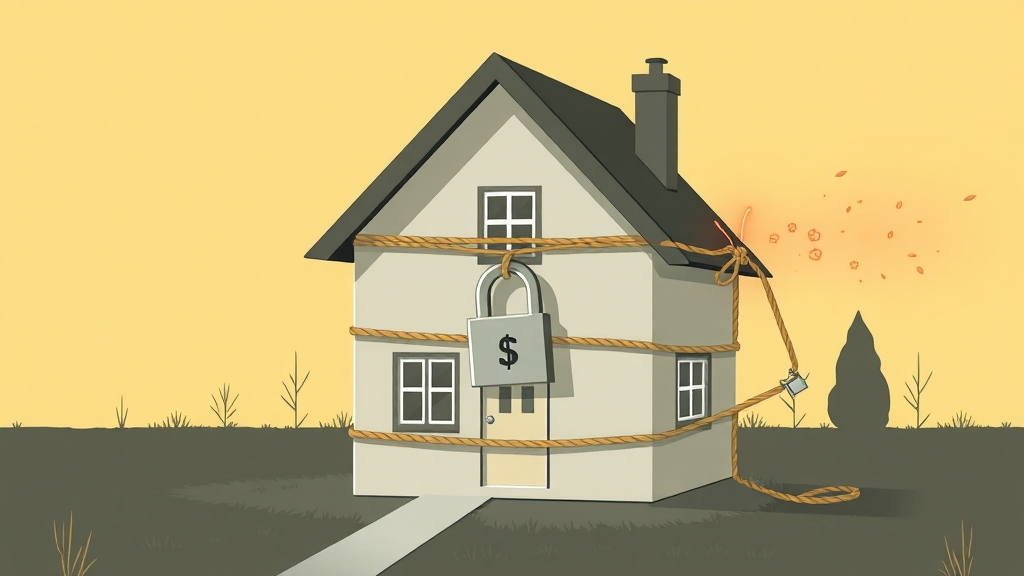 대출 규제 강화 (LTV, DSR) (illustration 스타일)