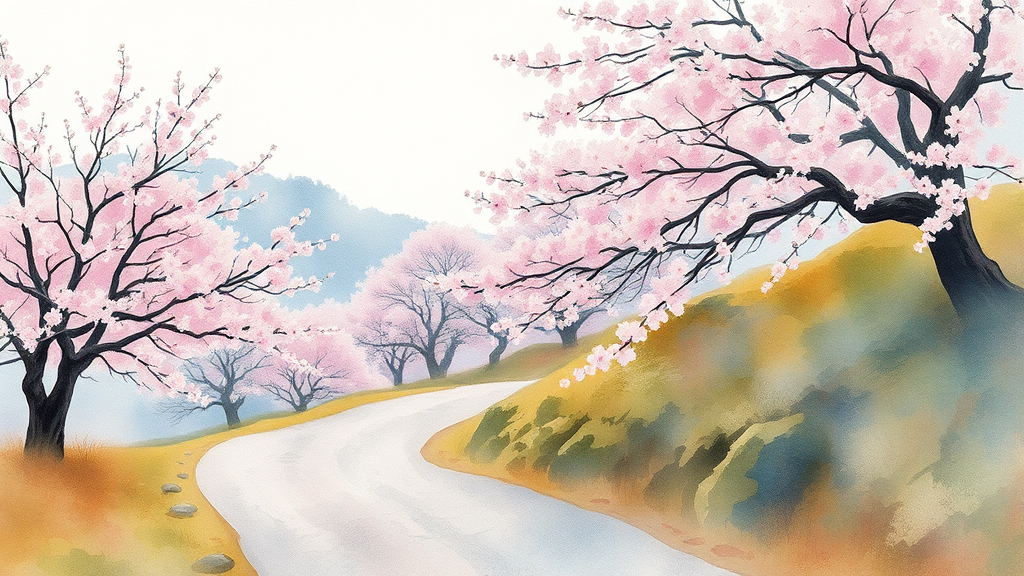 개심사 방문 전 알아두면 좋은 정보 (watercolor 스타일)