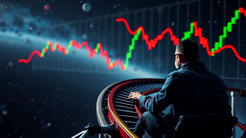 최근 주가, 왜 롤러코스터? (realistic 스타일)