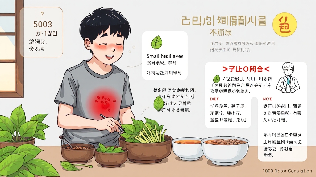 섭취 시 주의사항 및 부작용 (illustration 스타일)
