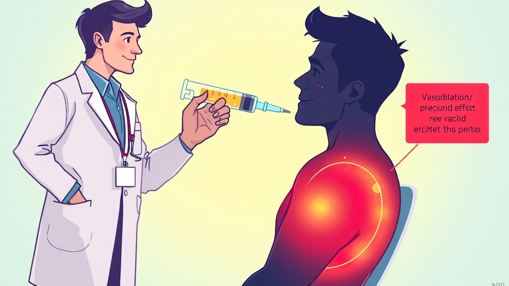 트리믹스 주사, 발기부전 치료의 핵심 (cartoon 스타일)