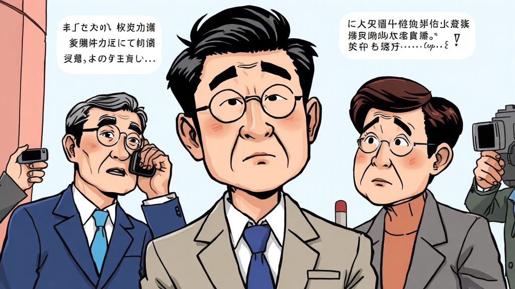 정치/사법 주요 이슈 (cartoon 스타일)