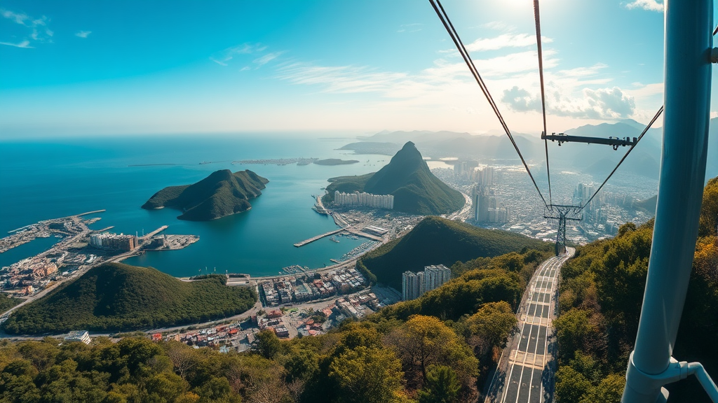 목포 해상케이블카와 함께하는 목포 여행 코스 (realistic 스타일)