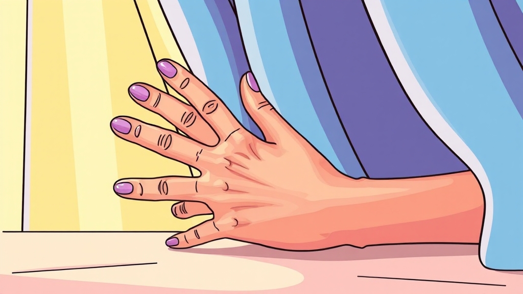 손목터널증후군과 손 저림 (cartoon 스타일) (재시도)