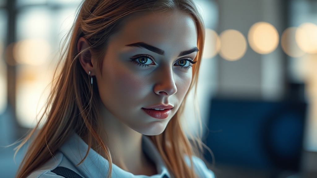 구글 생태계 통합 효과 (realistic 스타일)