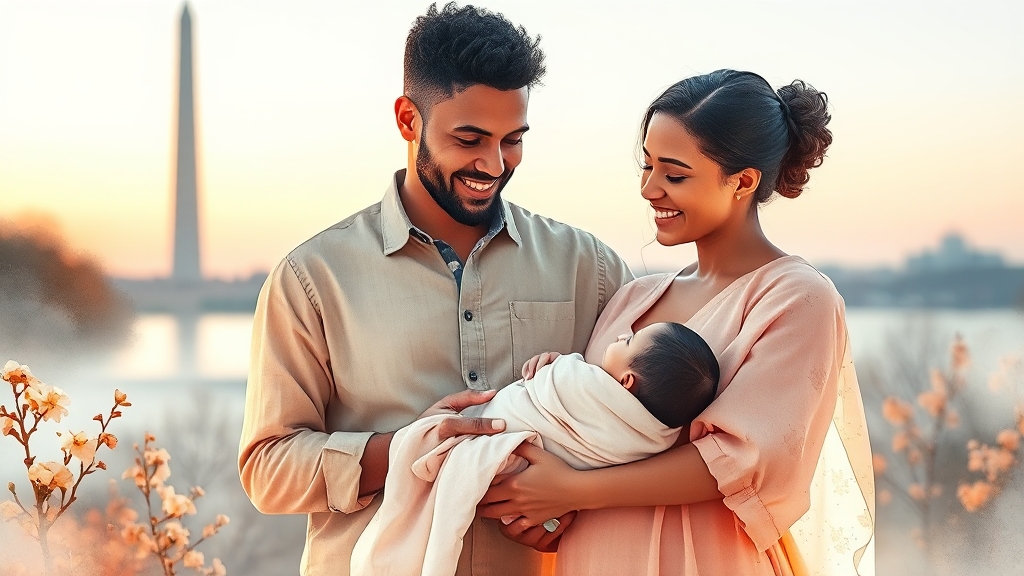 출산지원금, 어떻게 신청할까요? (watercolor 스타일)