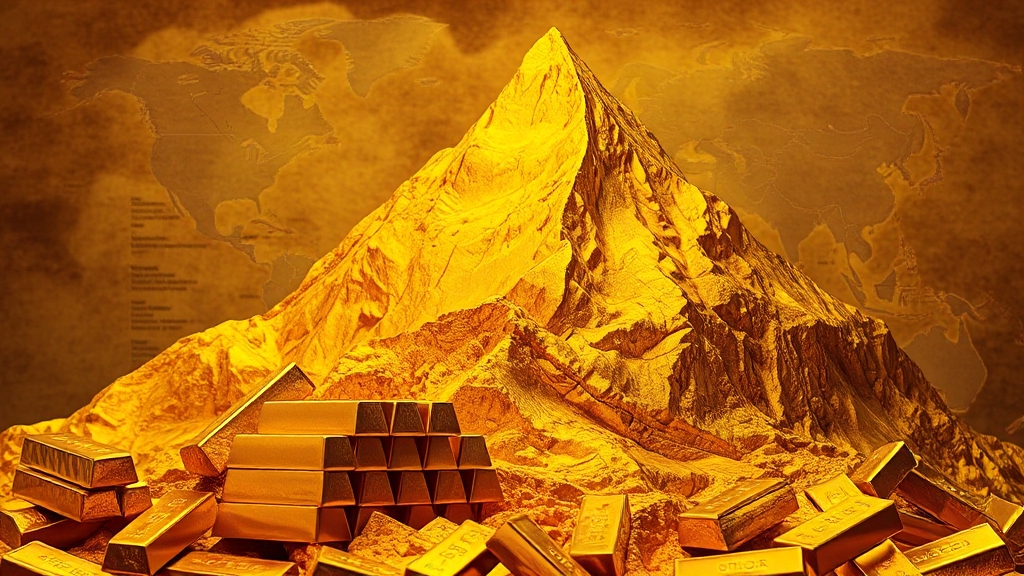 향후 금값 전망 (realistic 스타일)