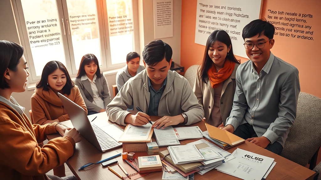 학자금 대출 신청 절차는? (realistic 스타일)