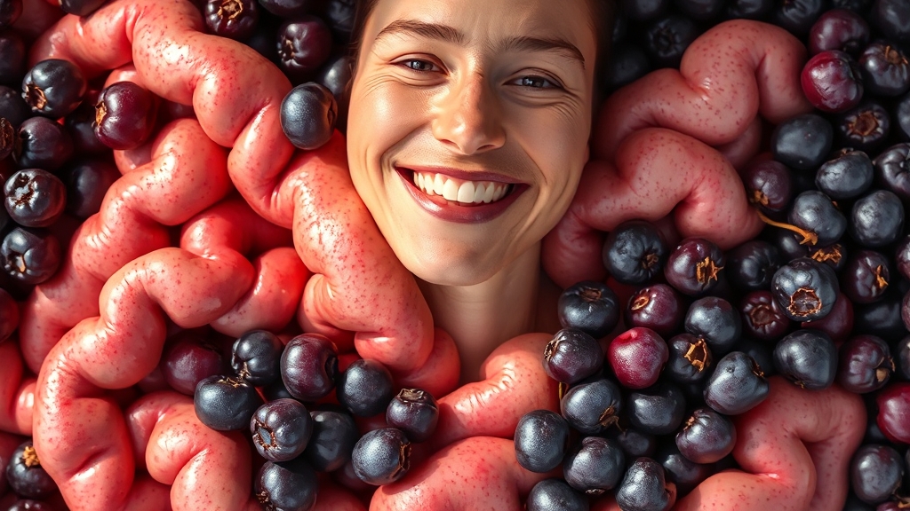 혈관 & 소화기 건강에도 도움? (realistic 스타일)