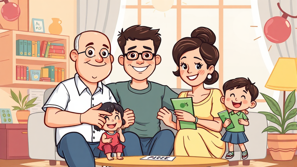 상속세 공제 항목 및 적용 방법 (cartoon 스타일)