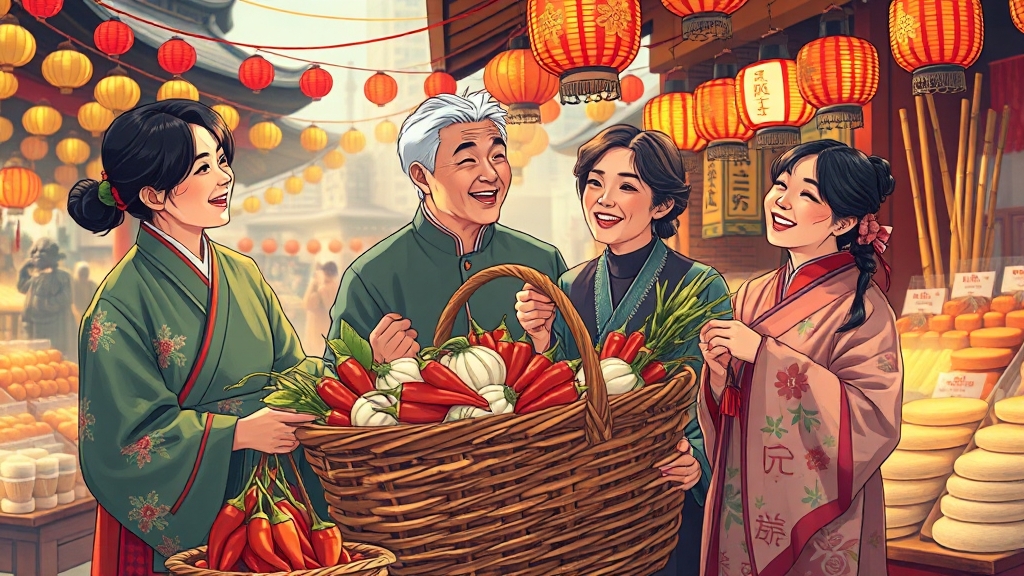 2025년 추석, 온누리상품권으로 풍요롭게 (illustration 스타일)