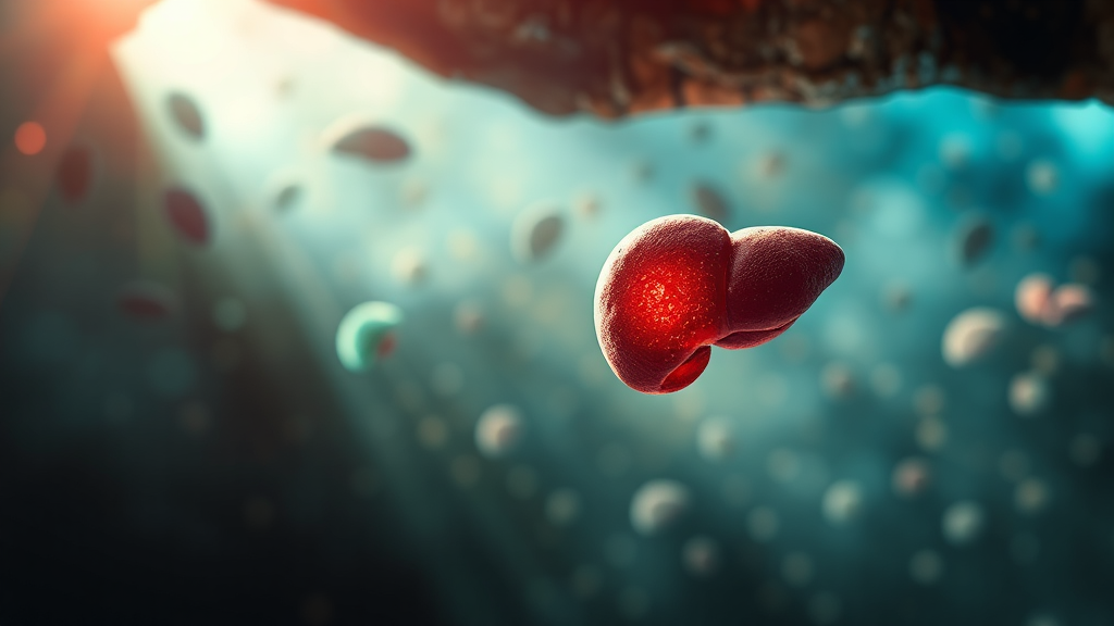 높은 GGT 수치의 의미와 증상 (realistic 스타일)