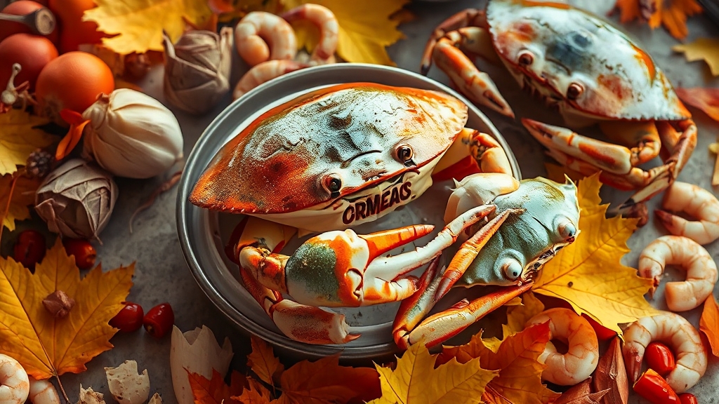 가을 꽃게, 왜 맛있을까? (realistic 스타일)