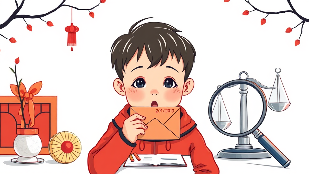 세뱃돈, 증여세 대상일까? 사회 통념과 과세 기준 (illustration 스타일)