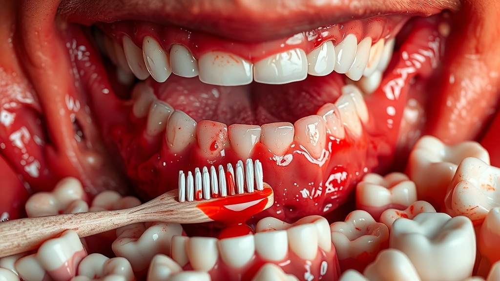 잇몸염증, 왜 생길까요? 주요 원인 분석 (realistic 스타일)