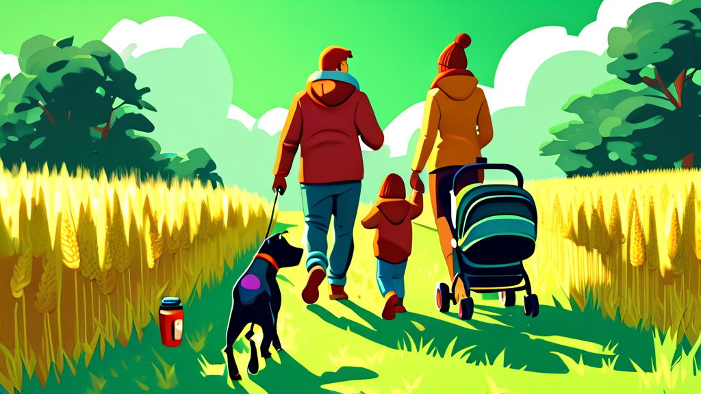 알아두면 좋은 정보: 애견 동반 및 유의사항 (cartoon 스타일)