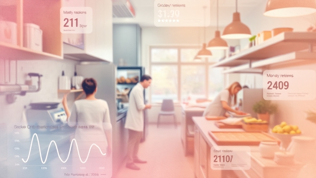 효율적인 가게 운영 전략 (watercolor 스타일)