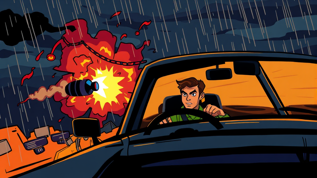 과태료 미납 시 불이익 (cartoon 스타일)