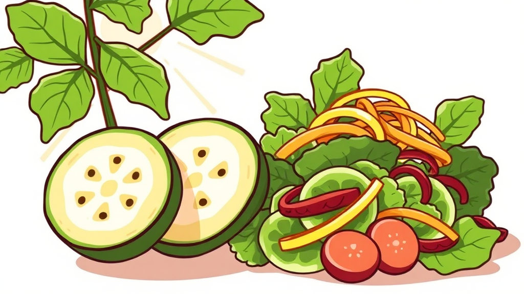 히카마와 혈당 관리: 혈당에 미치는 영향 (cartoon 스타일)