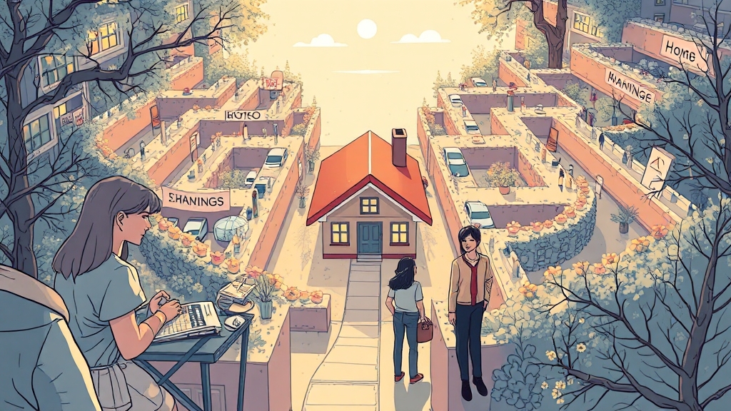 주택담보대출 관련 Q&A (illustration 스타일)