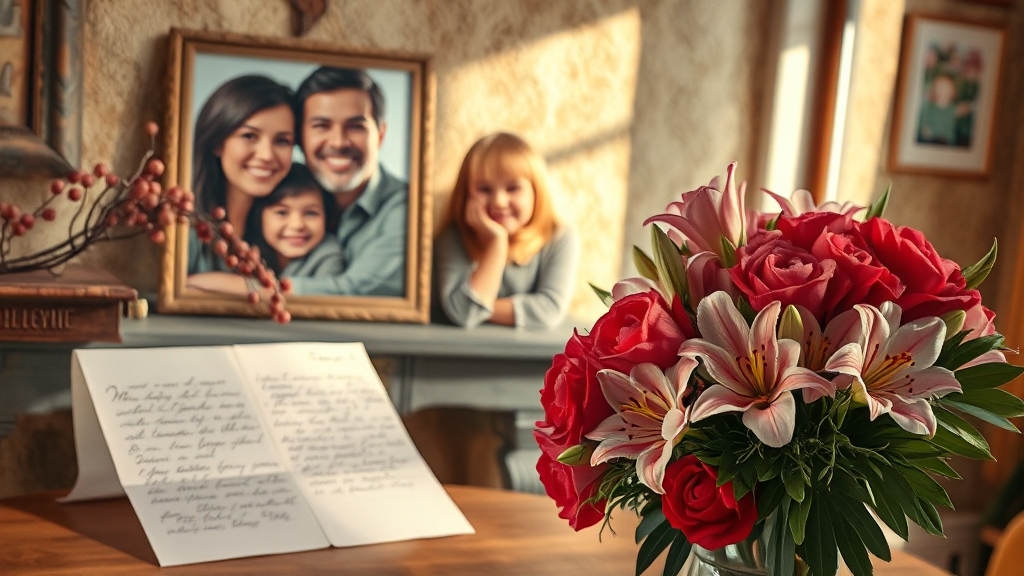 감동 편지, 사랑을 전하세요 (realistic 스타일)