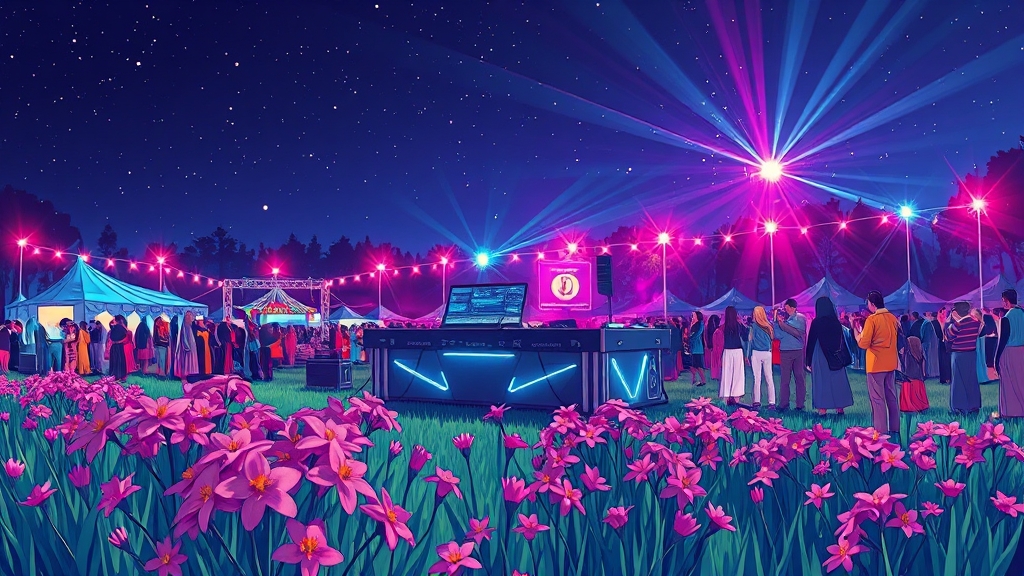 주요 축제 프로그램 (illustration 스타일)