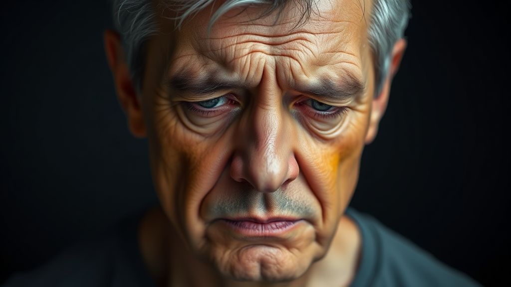 간 기능 저하 시 나타나는 증상들 (realistic 스타일)