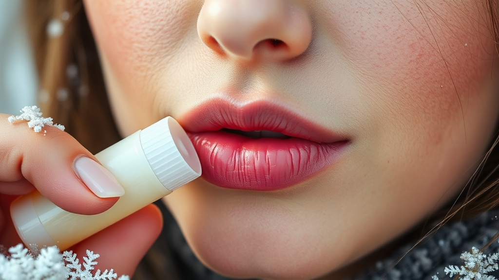 외부 환경 요인과 입술 (realistic 스타일)