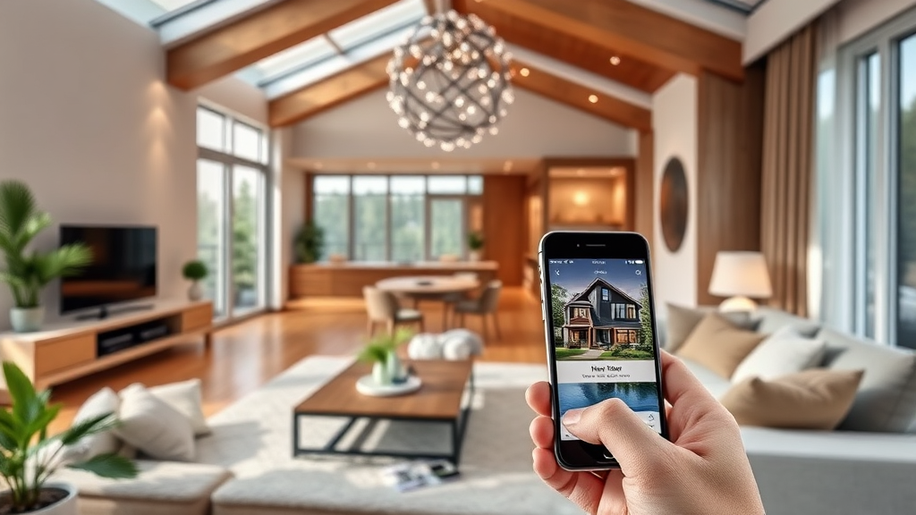 네이버 부동산 기능 및 강점 (realistic 스타일)