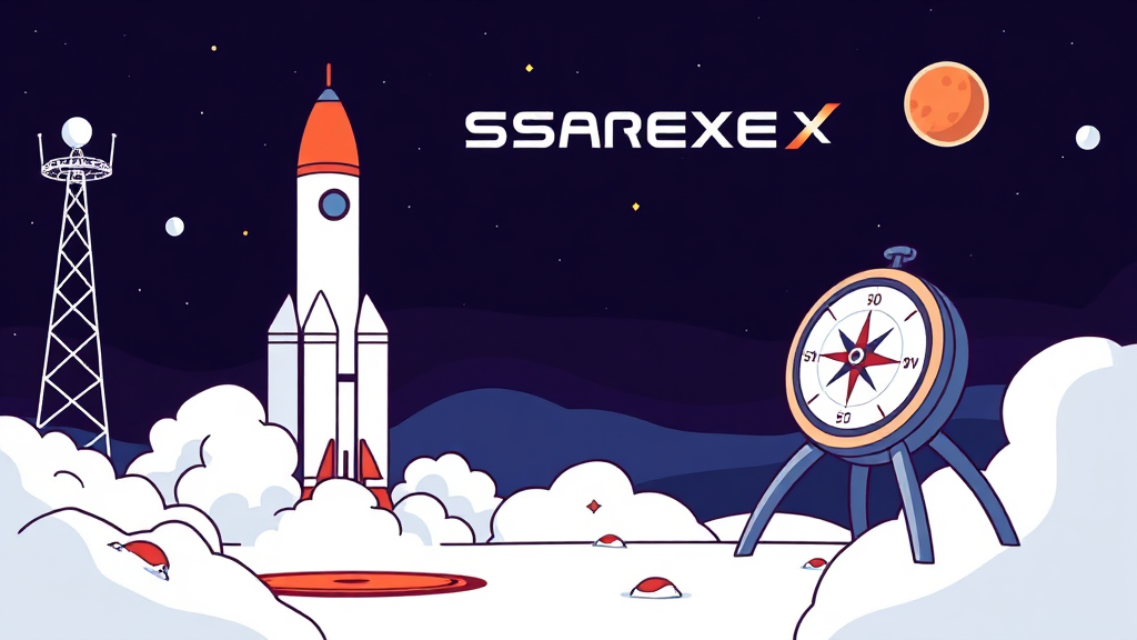 스페이스X 관련주 투자 시 유의사항 (cartoon 스타일)