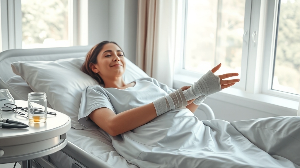 수술 후 관리 & 주의사항 (realistic 스타일)