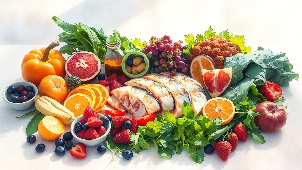 지방간 예방, 식단 관리가 중요해요! (watercolor 스타일)