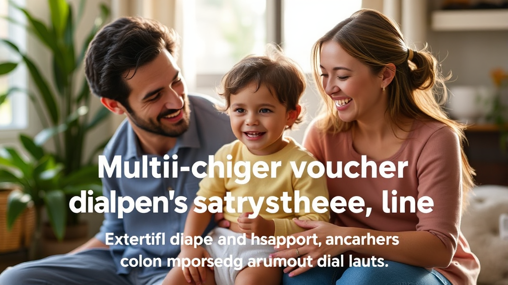 다자녀 기저귀 바우처 제도 변경 사항 및 최신 정보 (realistic 스타일)