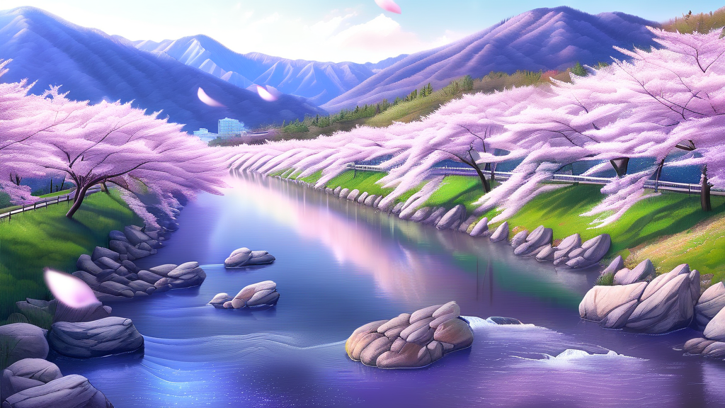 무주 벚꽃 여행 코스 추천, 완벽한 봄나들이 계획 (realistic 스타일)