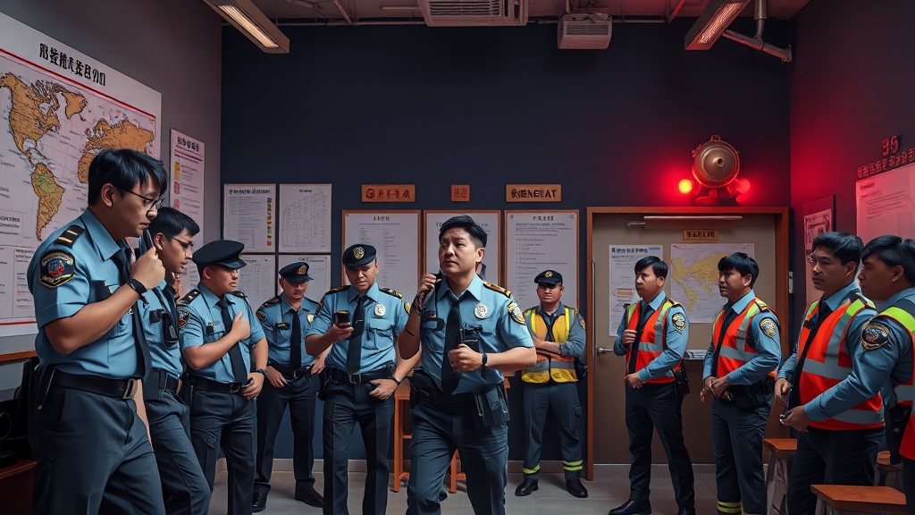 비상 상황 대비 훈련 (realistic 스타일)