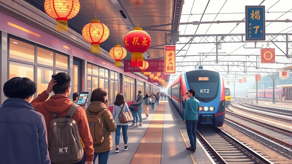 KTX 예매 일정 및 방법 (realistic 스타일)