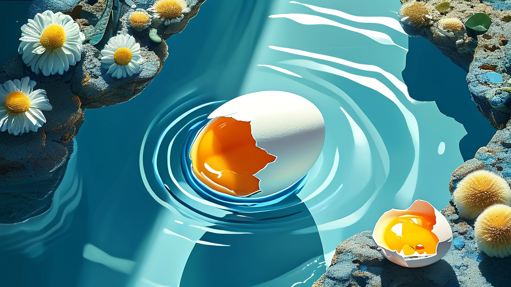 상한 계란, 이렇게 구별하세요! (illustration 스타일)