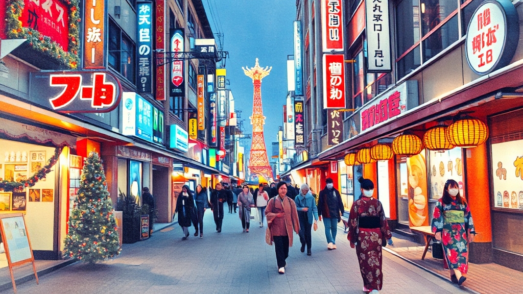 도쿄 크리스마스 여행 코스 (watercolor 스타일)